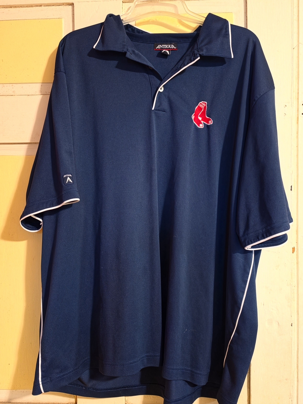 Antigua Navy Polo with Red Team Crest